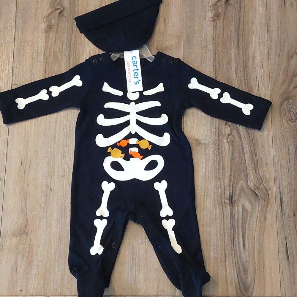 Carter's Footed Halloween Outfit w/clCap